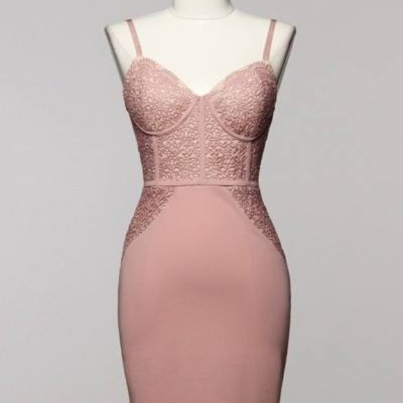 Dresses & Skirts - Lace Bustier Bodycon Dress NWT